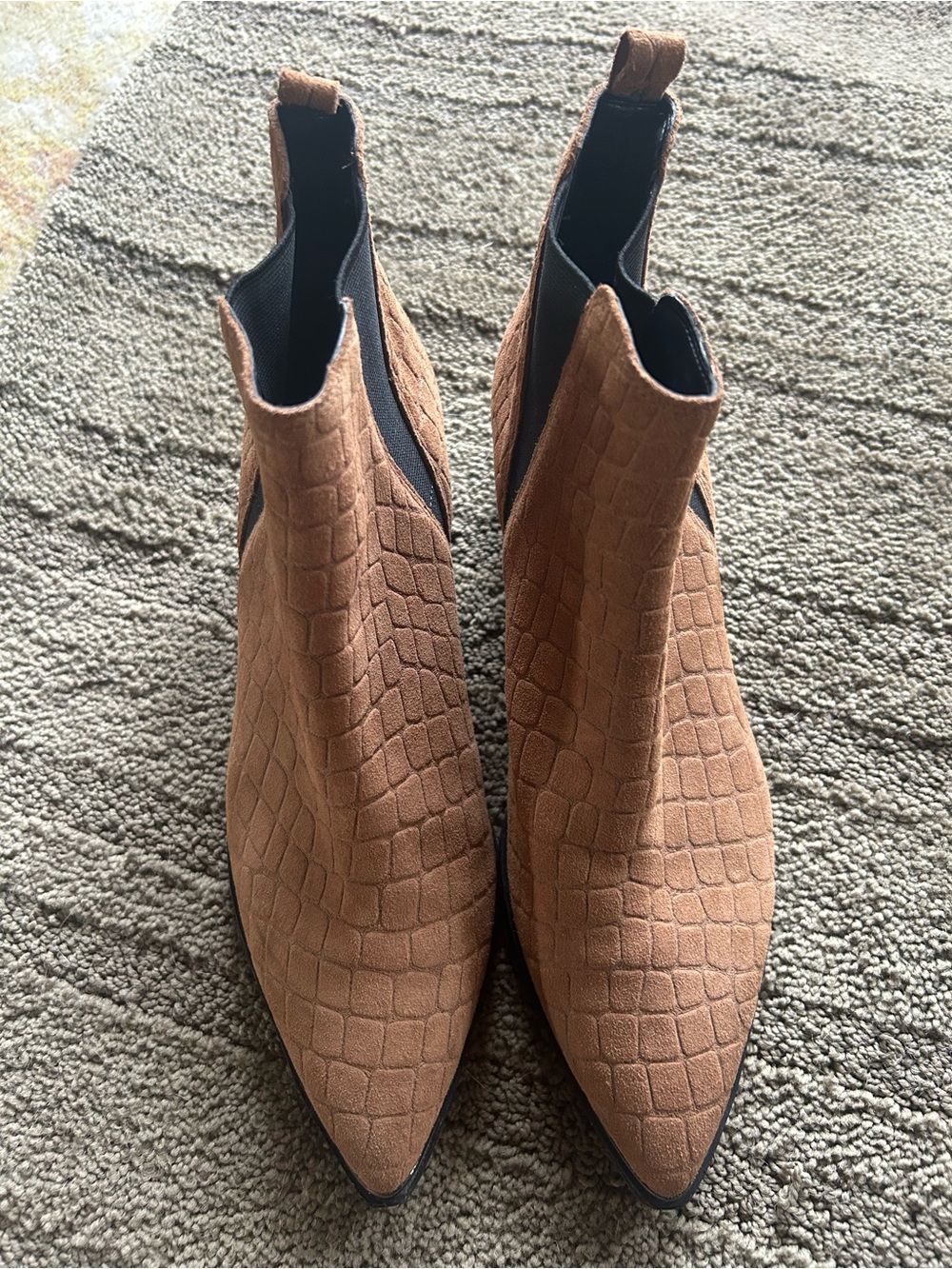 Marc Fisher Cognac suede boots size 8.5